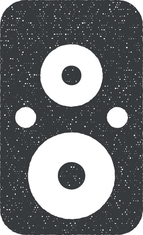 music column vector icon illustration with stamp effect
