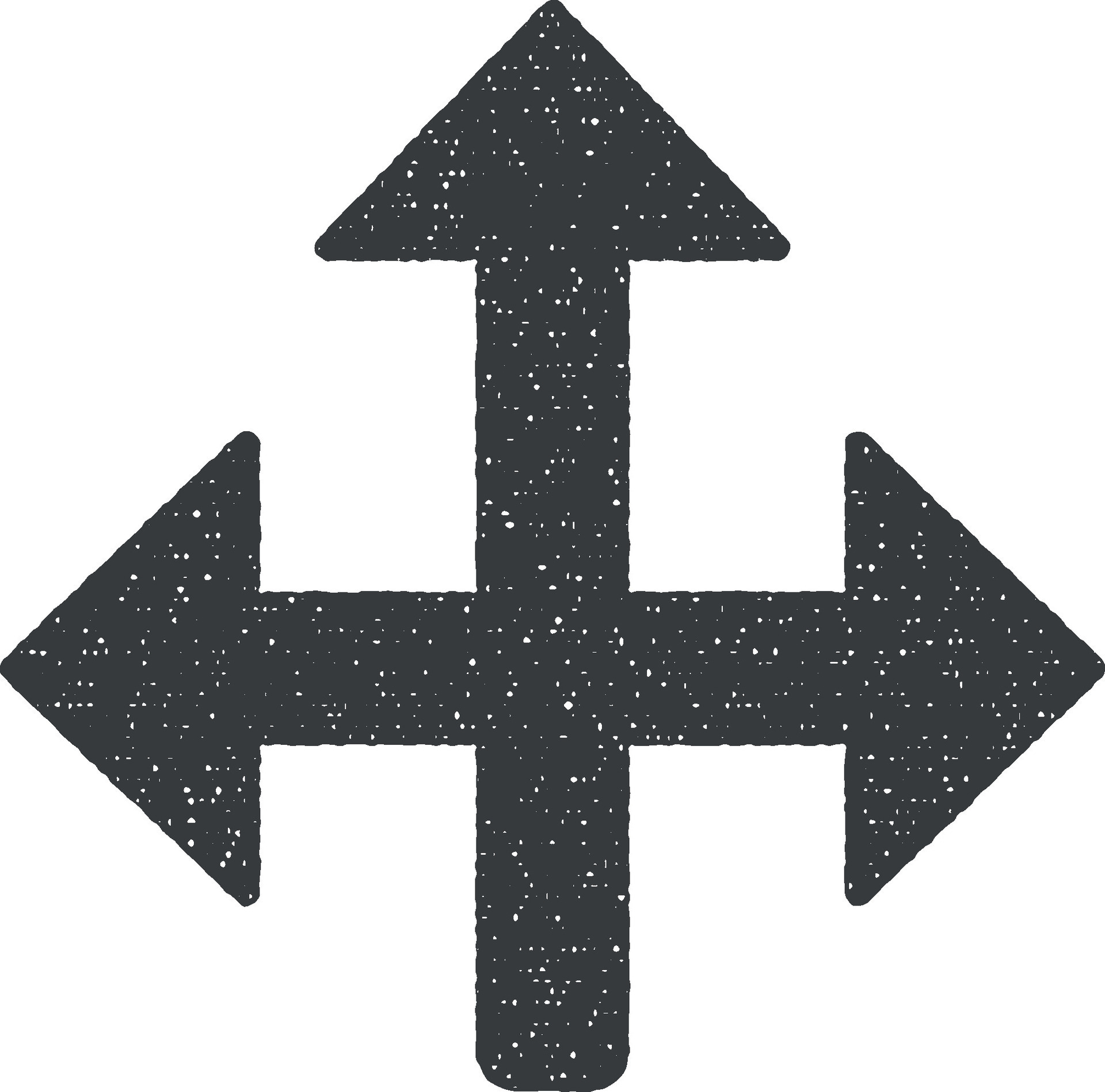 Arrow moving vector icon illustration with stamp effect 38032965 Vector ...