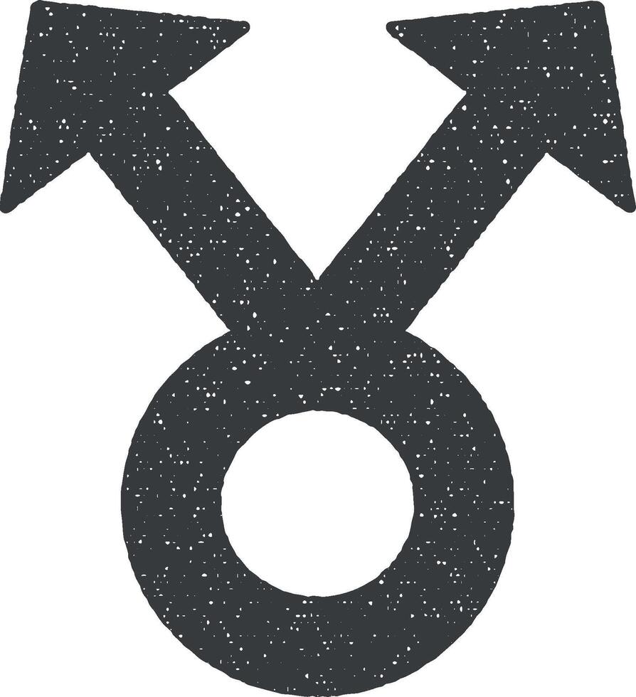 Arrow up vector icon illustration with stamp effect