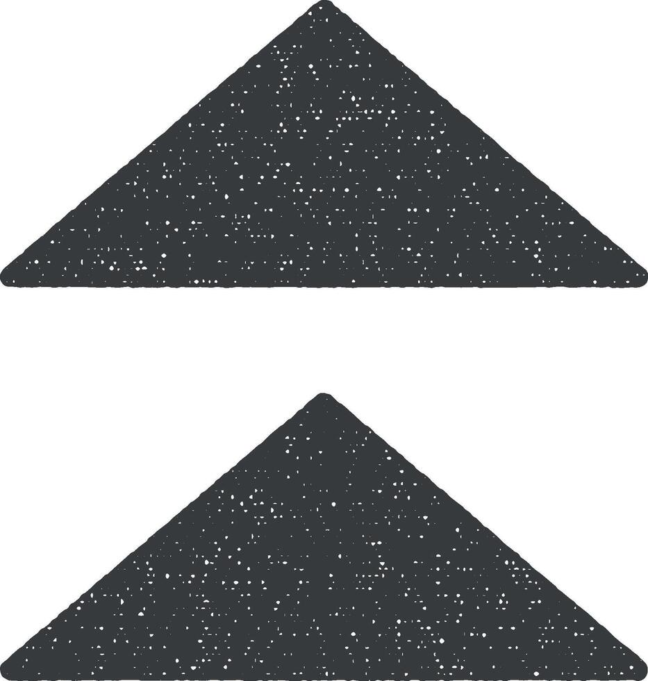 Arrow up vector icon illustration with stamp effect