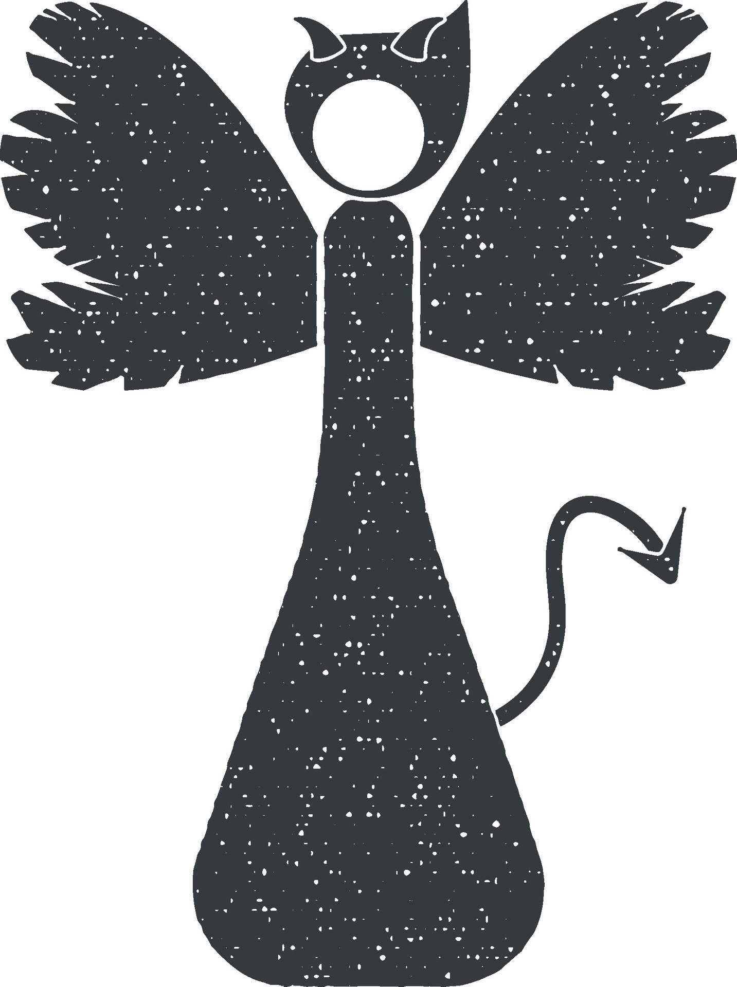 daemon vector icon illustration with stamp effect 38033069 Vector Art ...