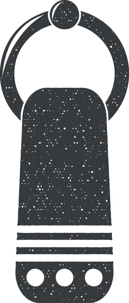 toalla en un percha vector icono ilustración con sello efecto