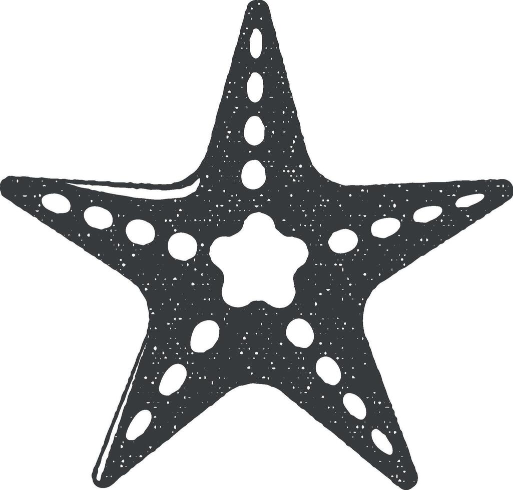 estrella joven vector icono ilustración con sello efecto