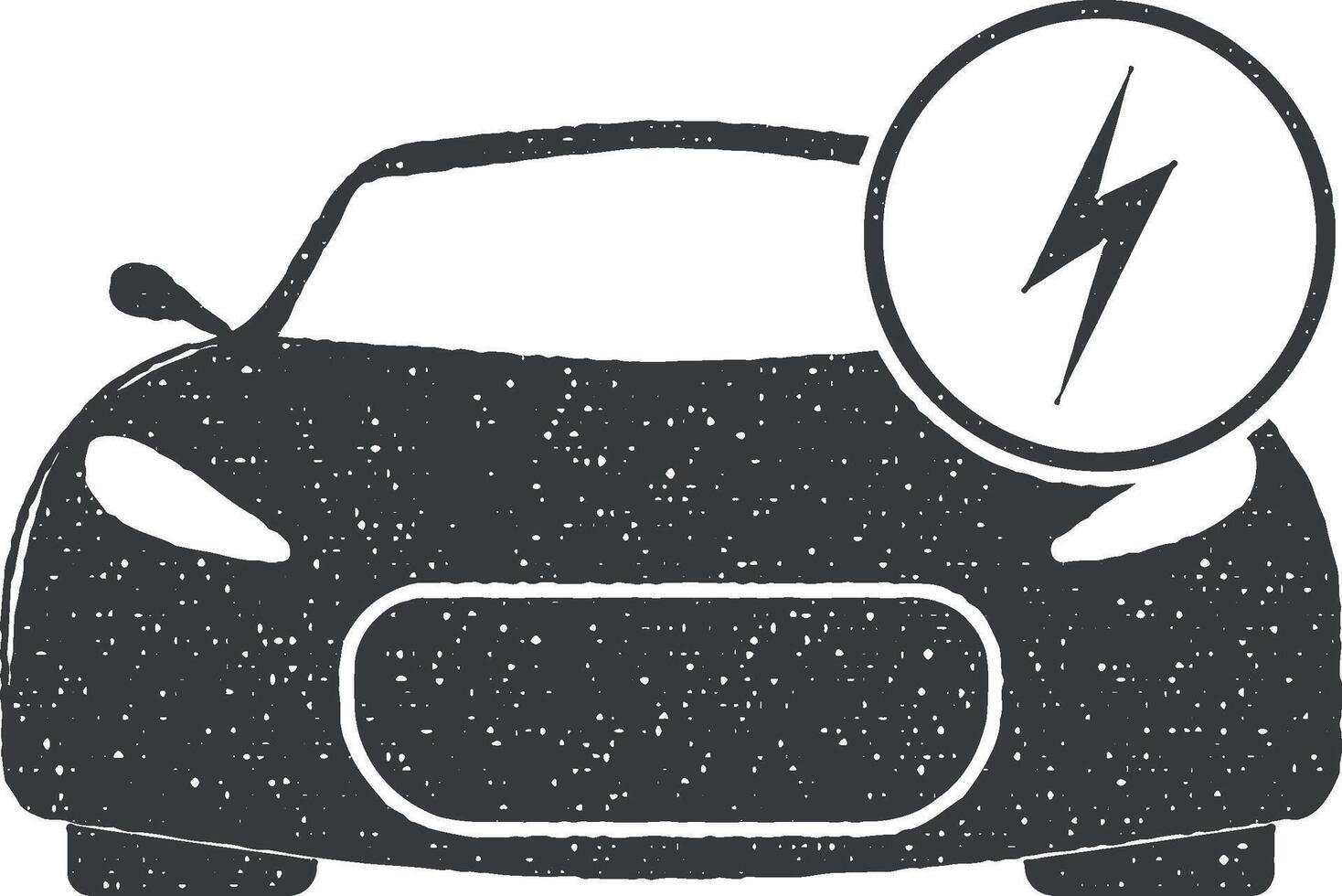 electric problems of the car vector icon illustration with stamp effect