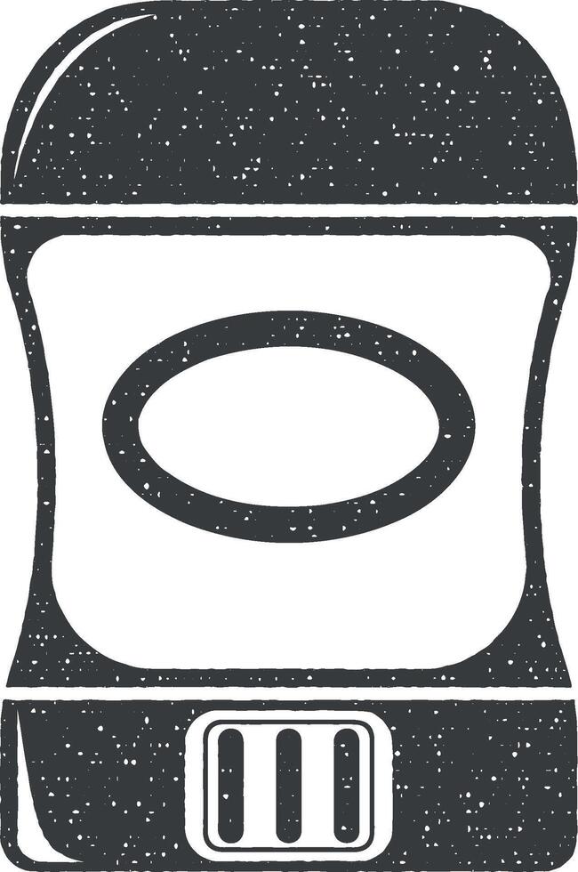 antiperspirant vector icon illustration with stamp effect