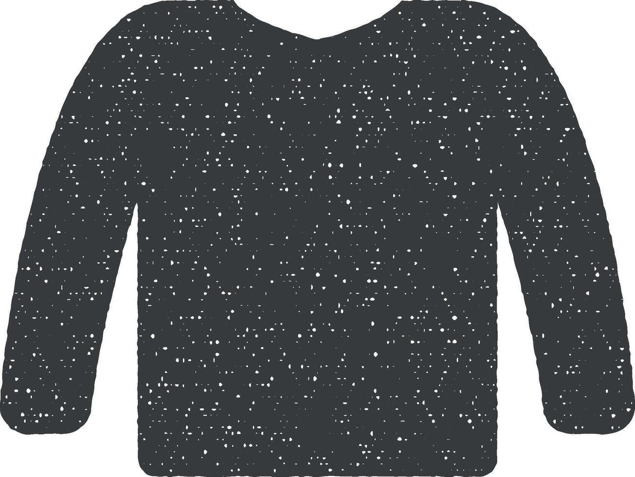 pullover vector icon illustration with stamp effect