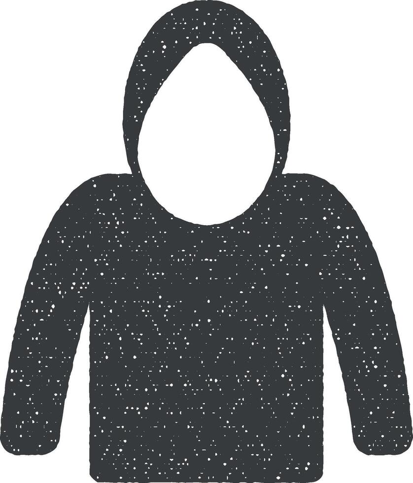 hood vector icon illustration with stamp effect