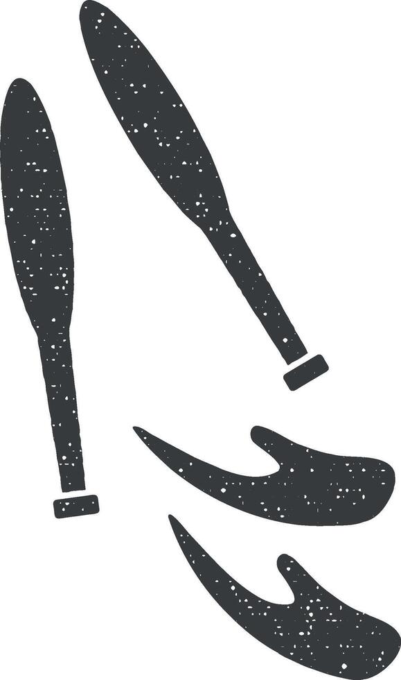 the arms of the juggler glyph style vector icon illustration with stamp effect