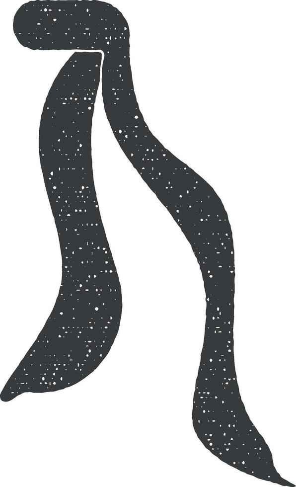 scarf vector icon illustration with stamp effect