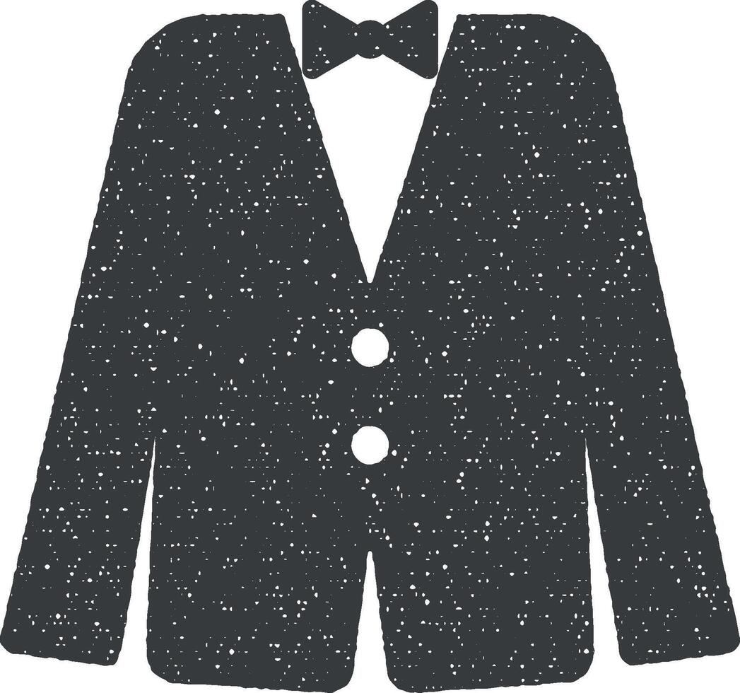the tuxedo vector icon illustration with stamp effect