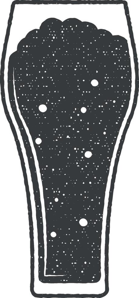 beer vector icon illustration with stamp effect