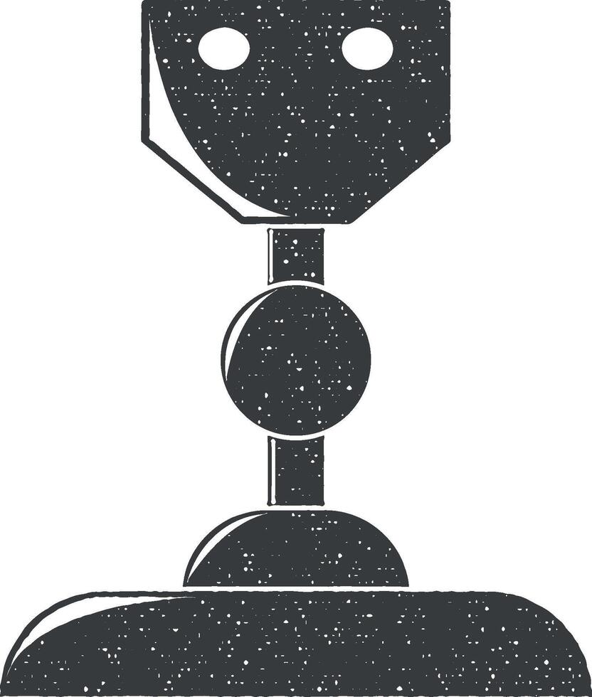 press vector icon illustration with stamp effect