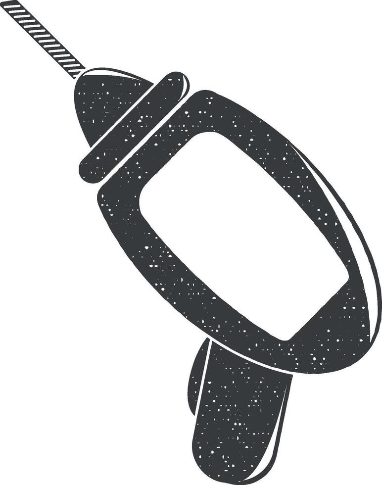 screwdriver vector icon illustration with stamp effect