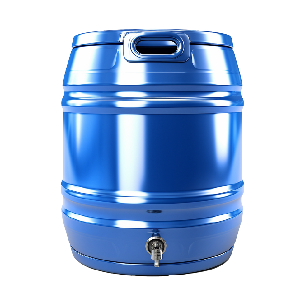 AI generated Metal beer can isolated on transparent background png