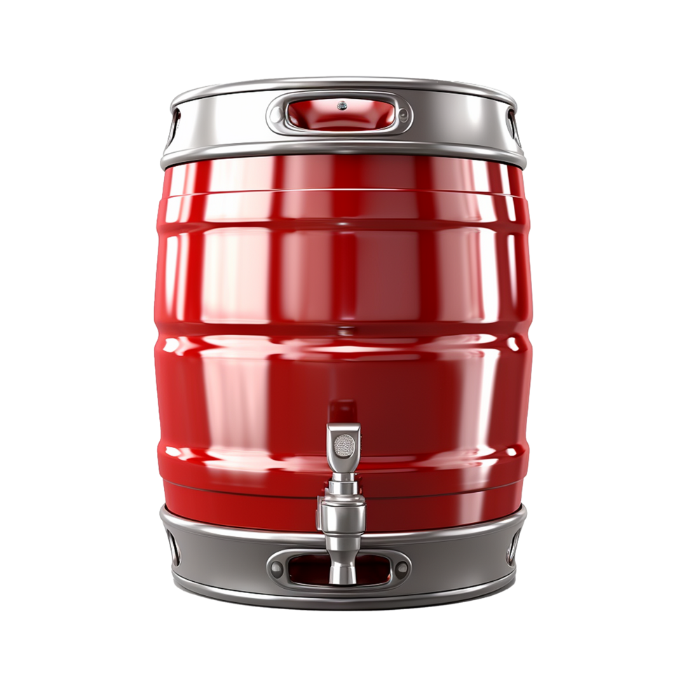 AI generated Metal beer can isolated on transparent background png