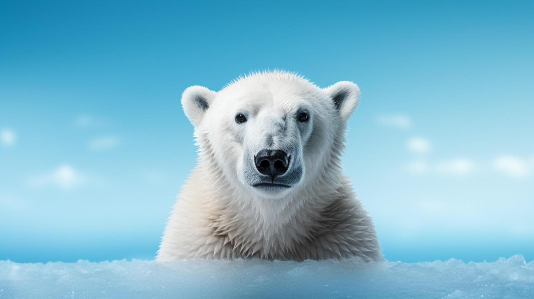 AI generated polar bear high quality image photo