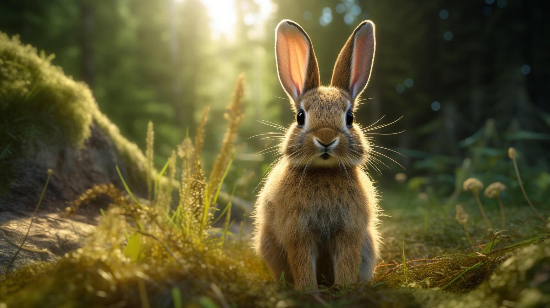 AI generated rabbit high quality image photo