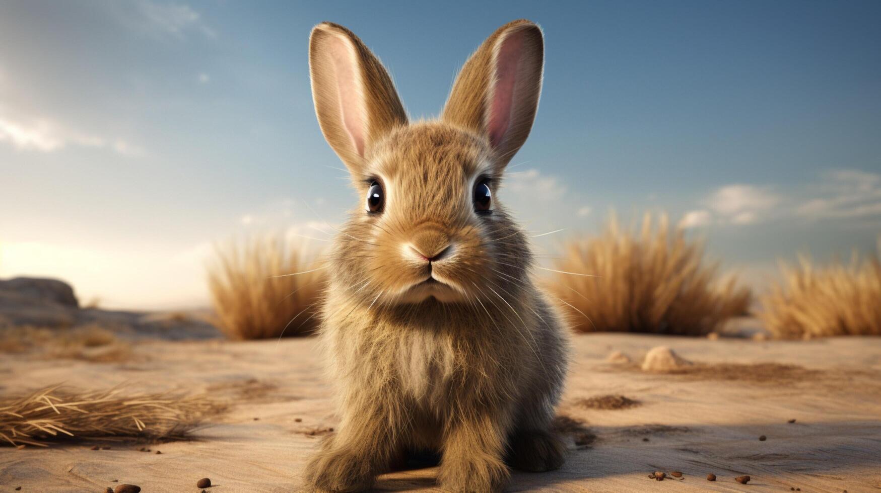 AI generated rabbit high quality image photo