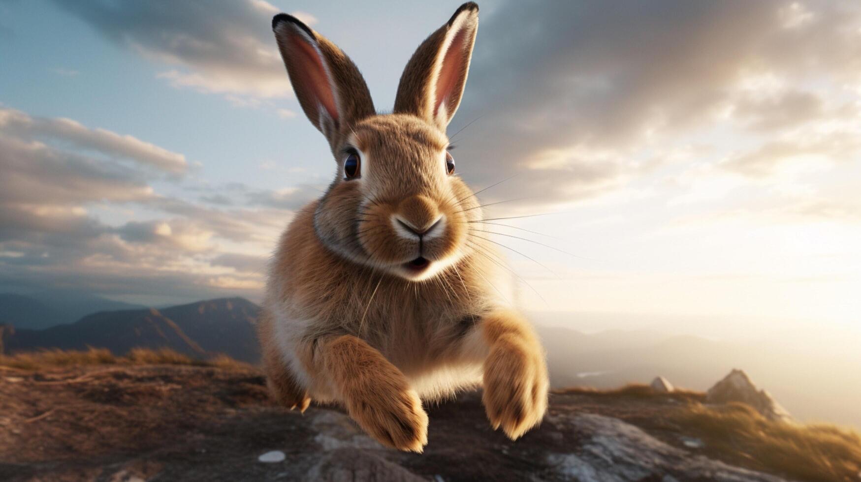 AI generated rabbit high quality image photo