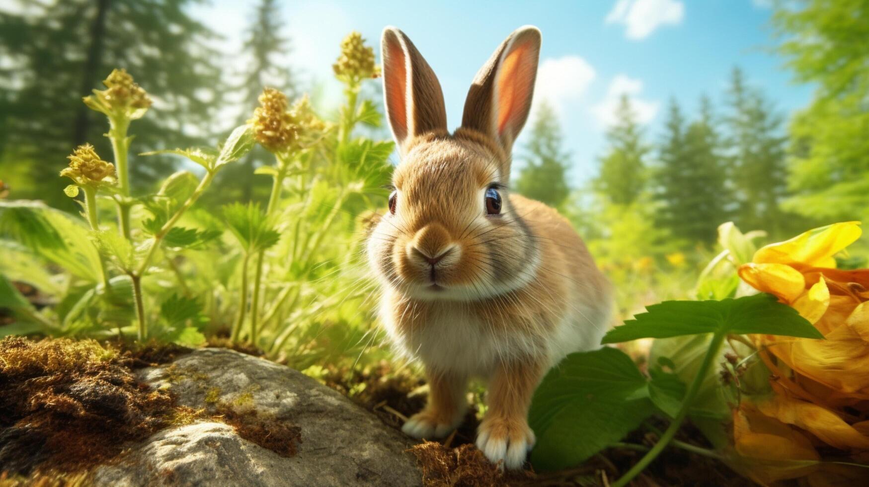 AI generated rabbit high quality image photo