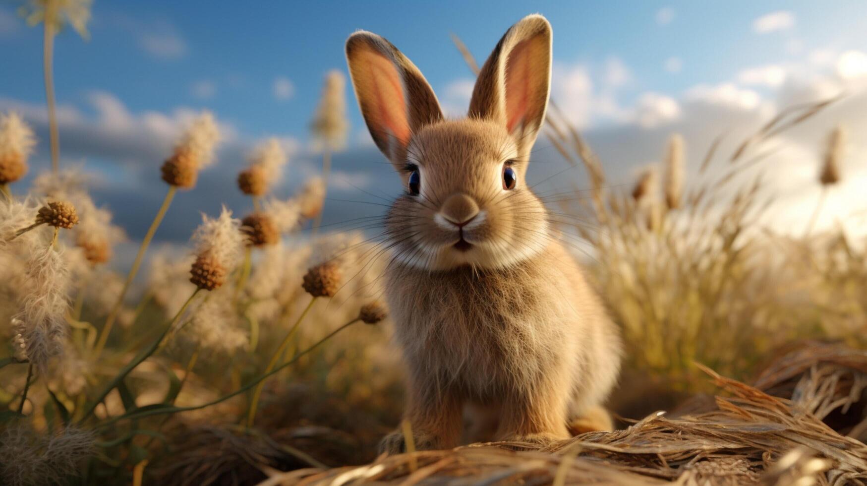 AI generated rabbit high quality image photo