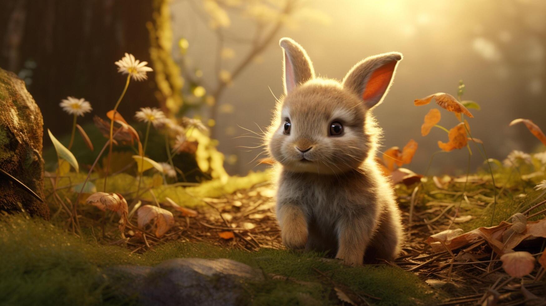 AI generated rabbit high quality image photo