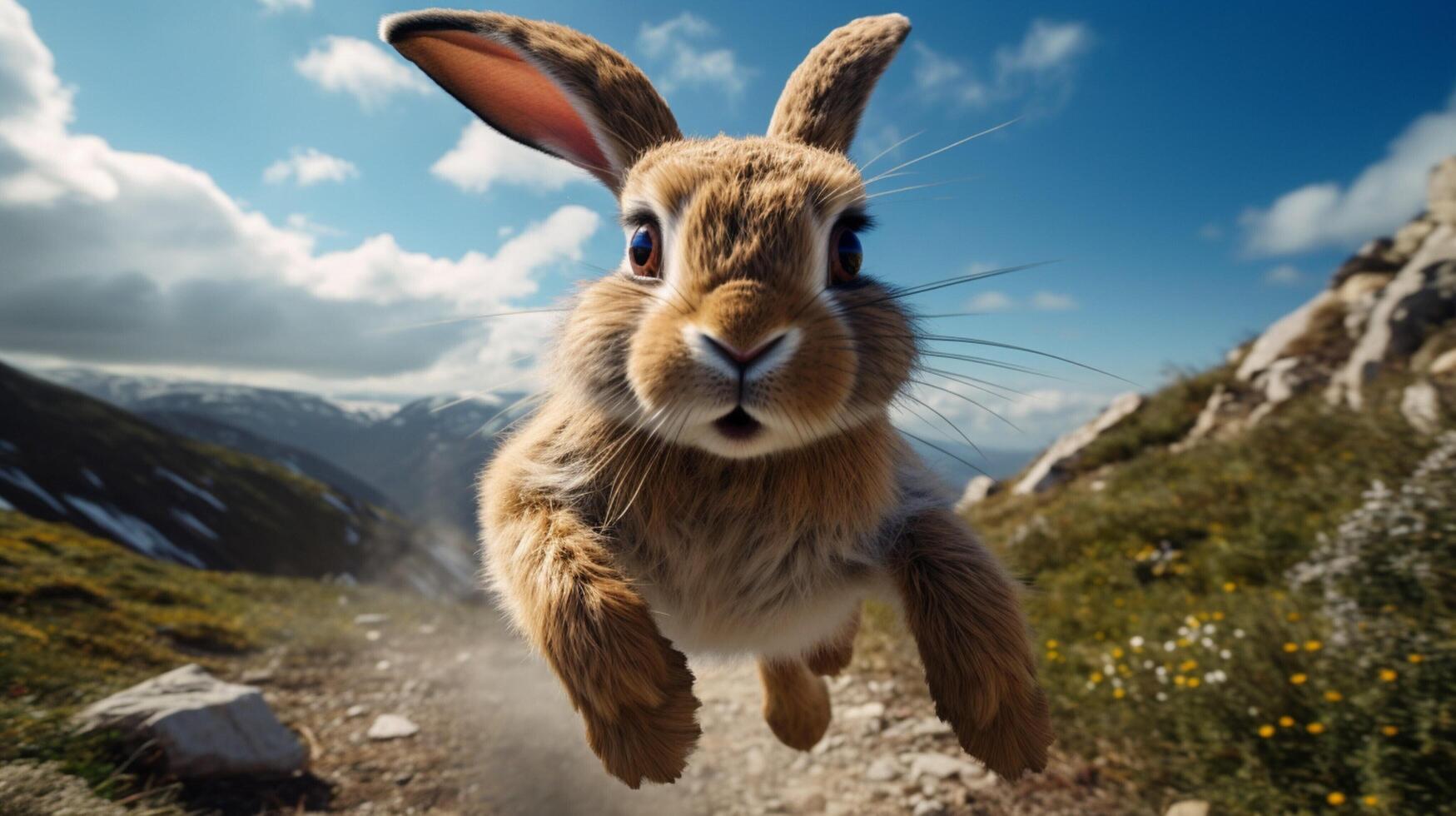 AI generated rabbit high quality image photo