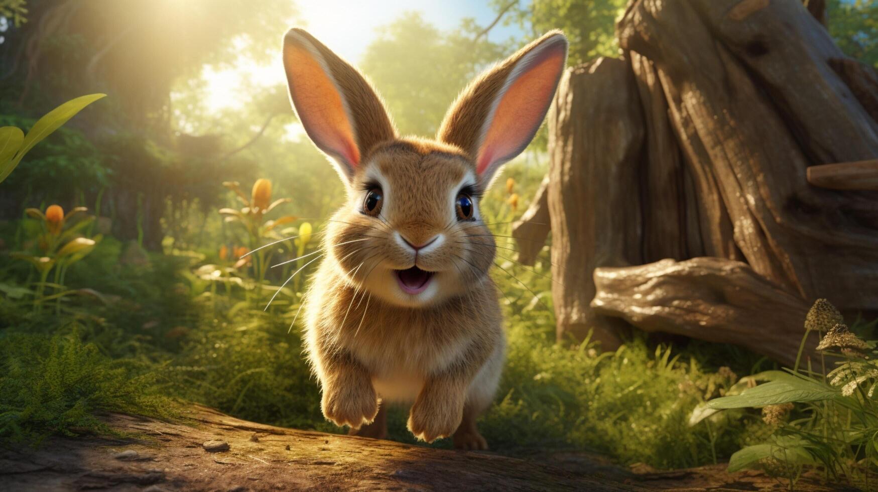 AI generated rabbit high quality image photo
