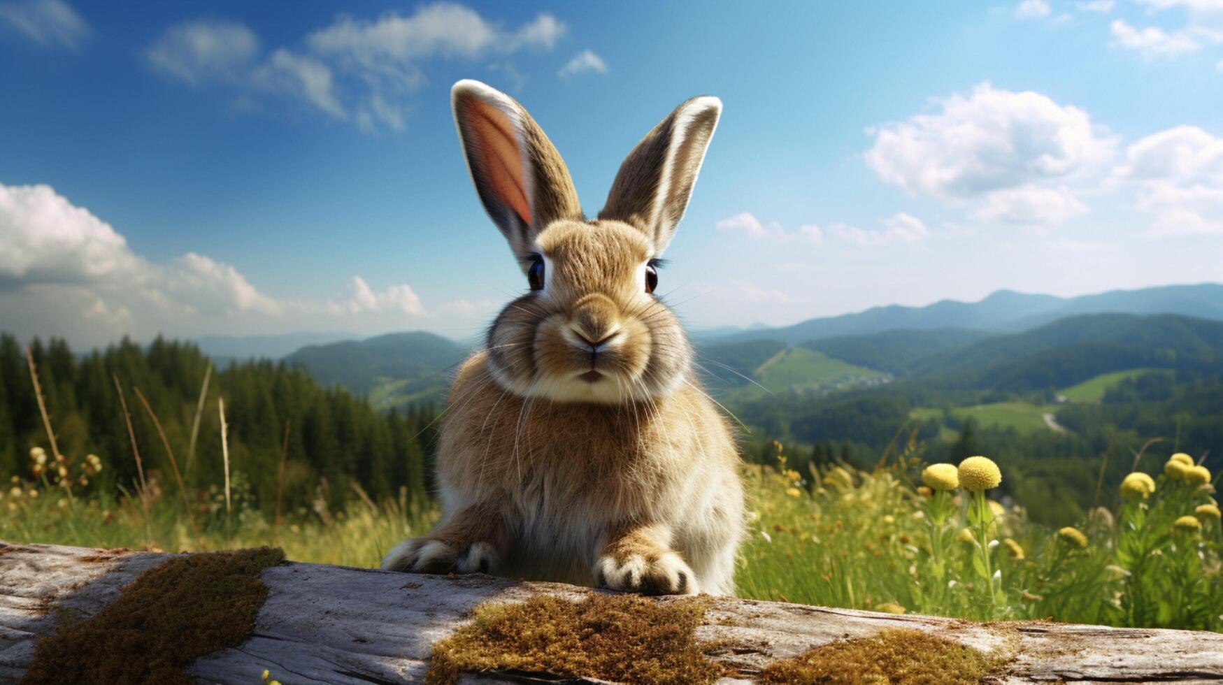 AI generated rabbit high quality image photo