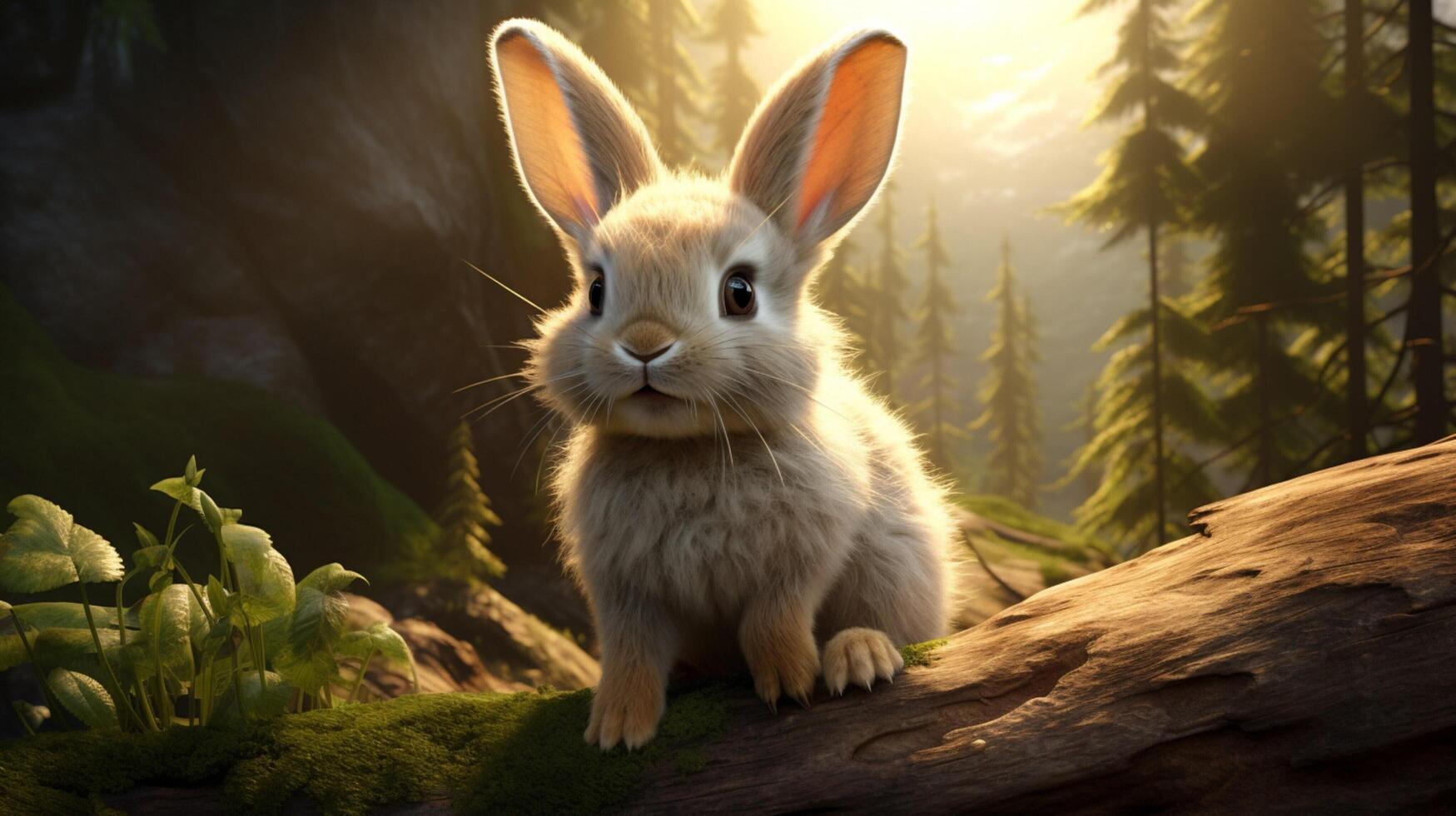 AI generated rabbit high quality image photo