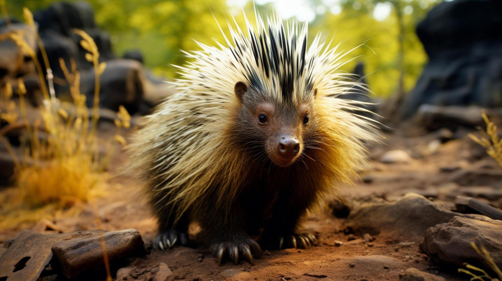 AI generated porcupin high quality image photo