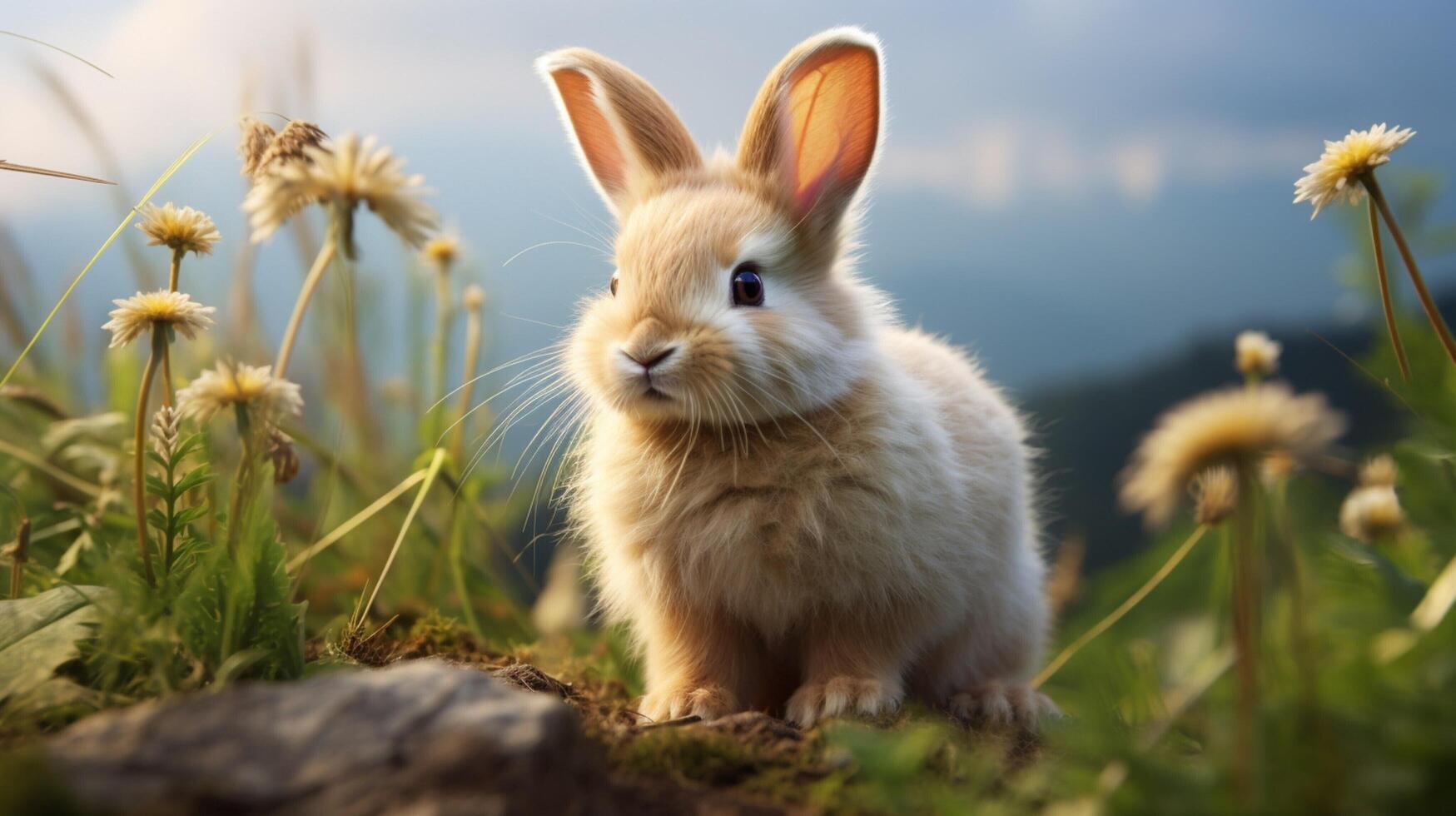 AI generated rabbit high quality image photo