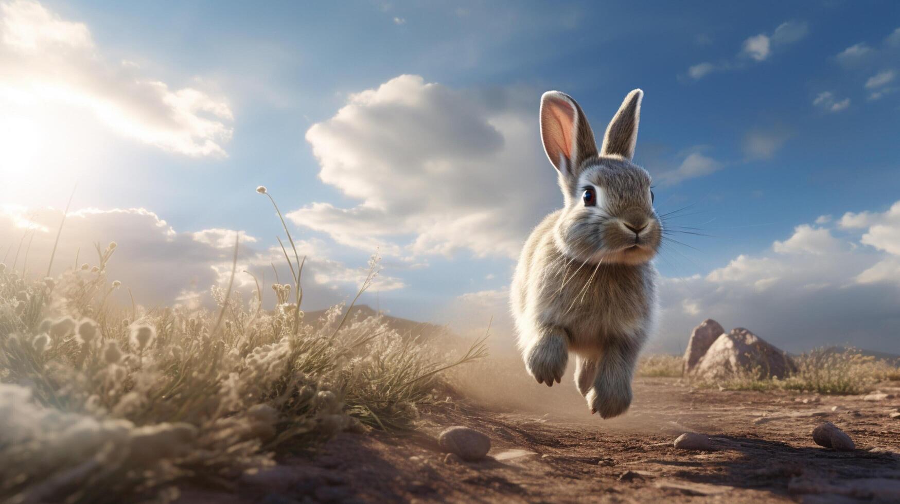 AI generated rabbit high quality image photo