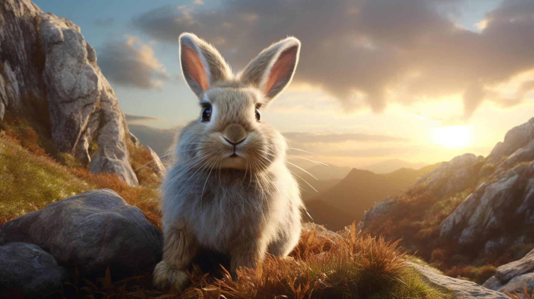 AI generated rabbit high quality image photo