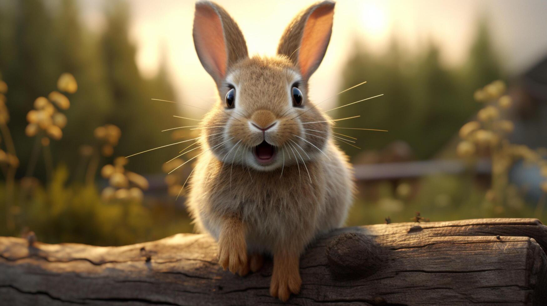 AI generated rabbit high quality image photo
