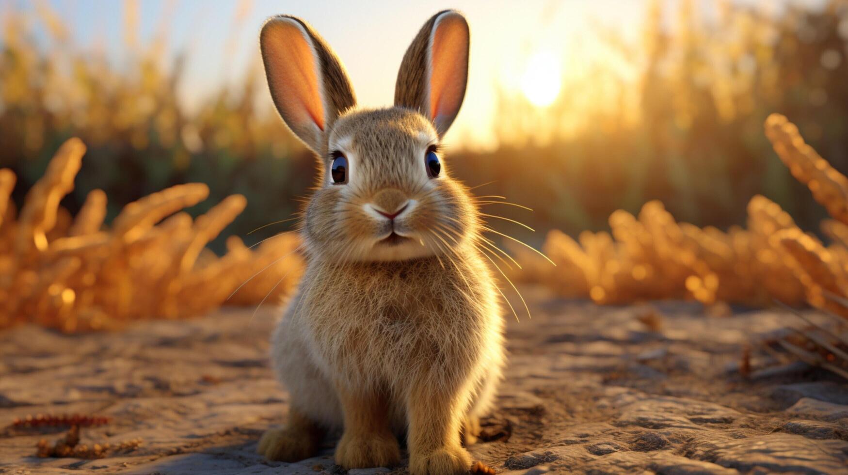 AI generated rabbit high quality image photo