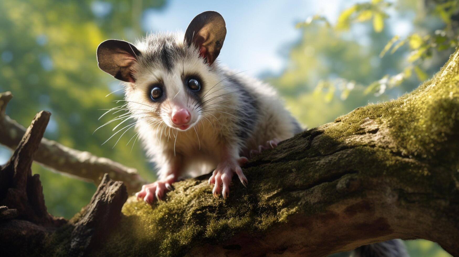 AI generated possum high quality image photo