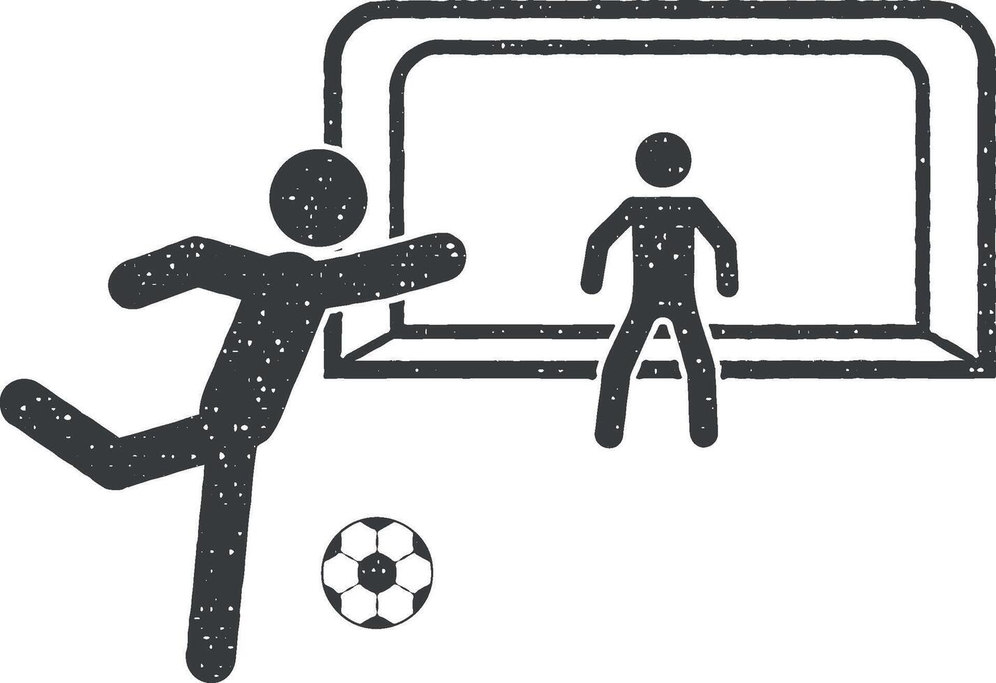 sanciones en fútbol americano vector icono ilustración con sello efecto