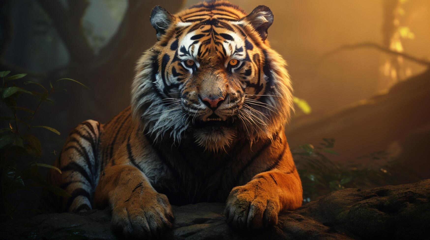 AI generated tiger high quality image photo