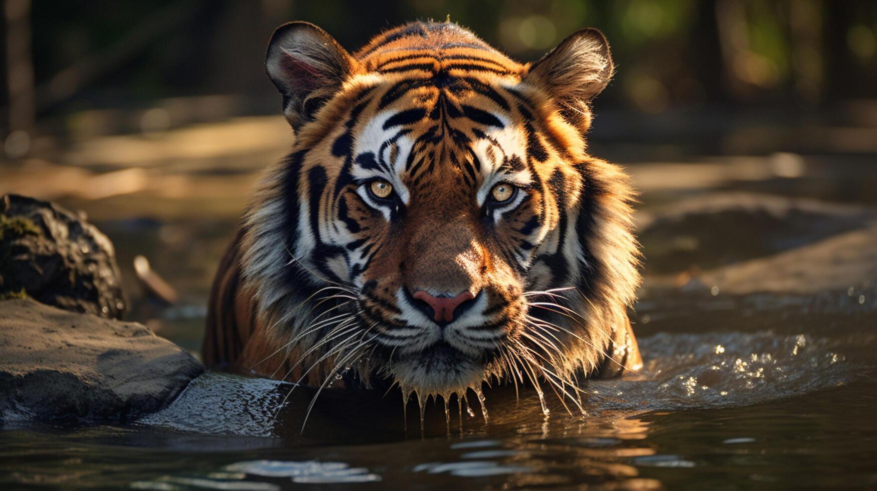 AI generated tiger high quality image photo