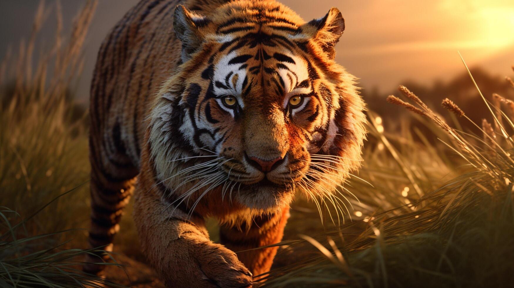 AI generated tiger high quality image photo