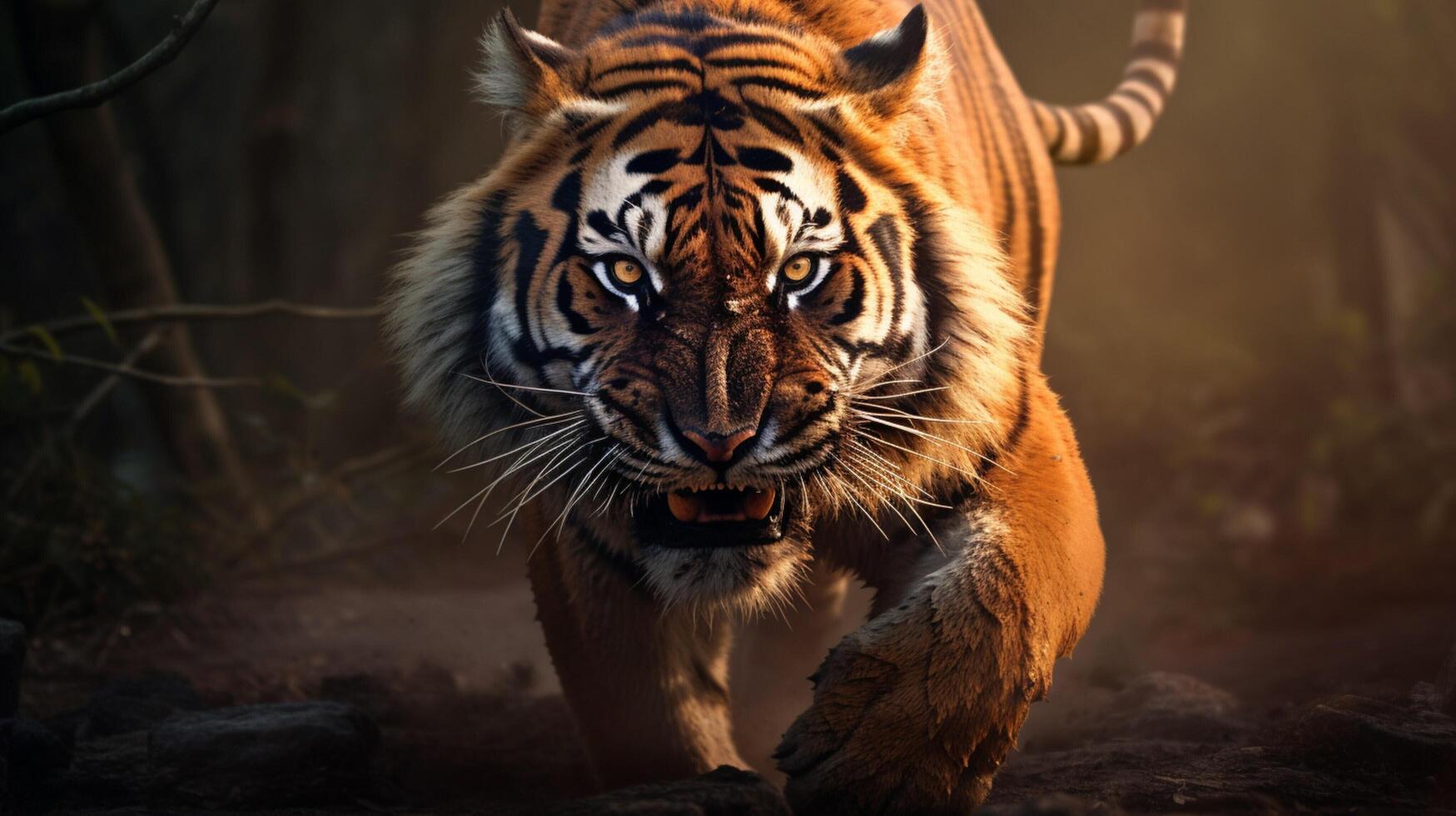 AI generated tiger high quality image photo