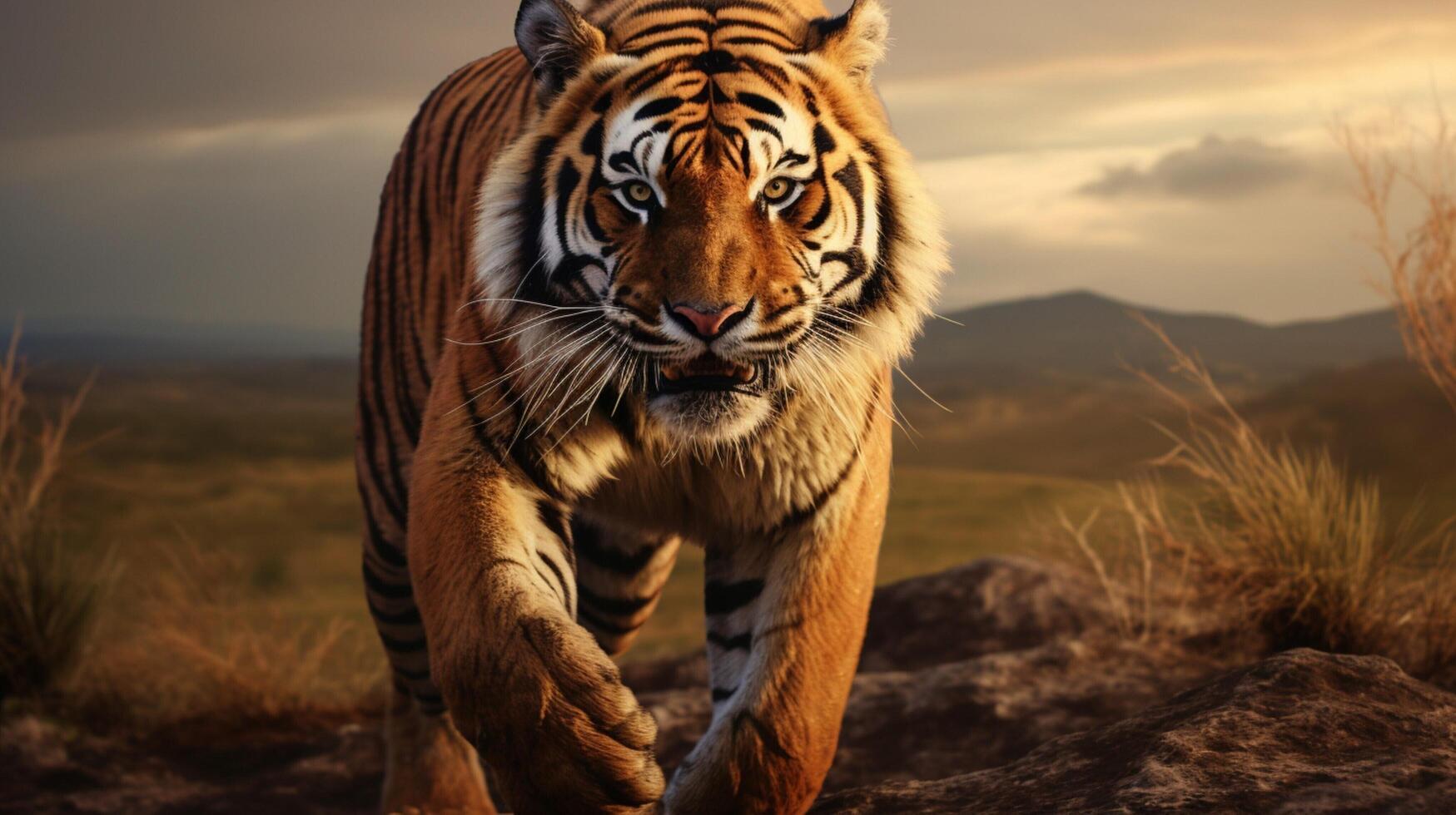 AI generated tiger high quality image photo