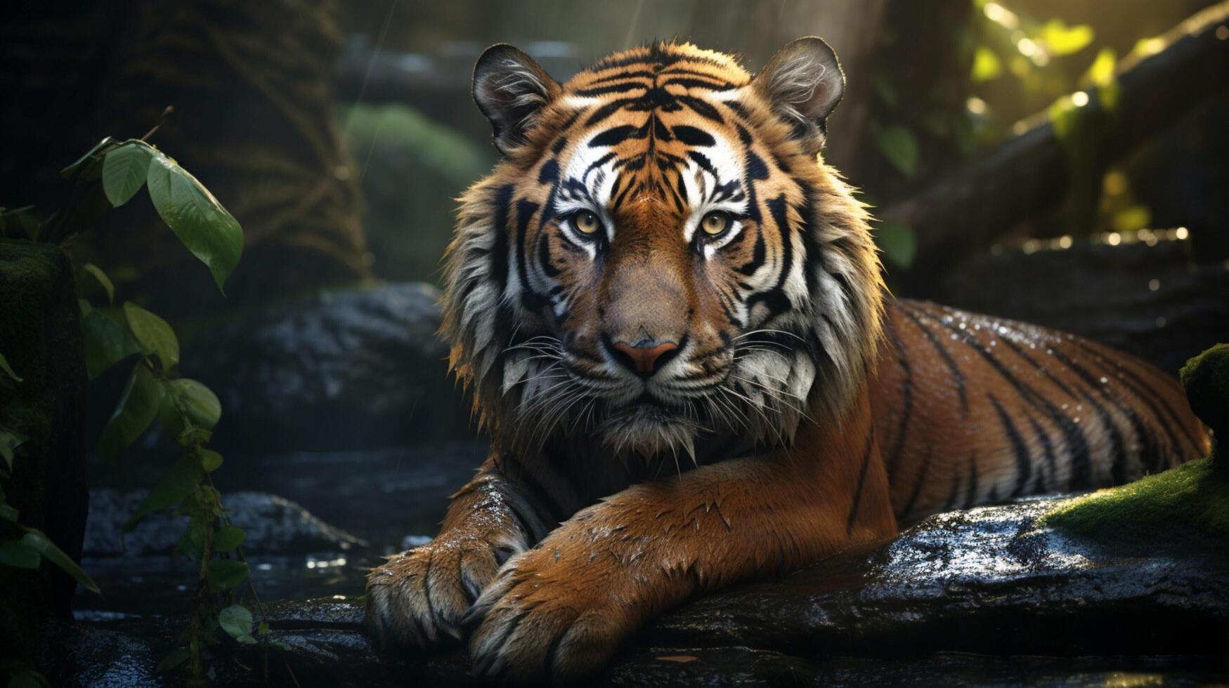 AI generated tiger high quality image photo