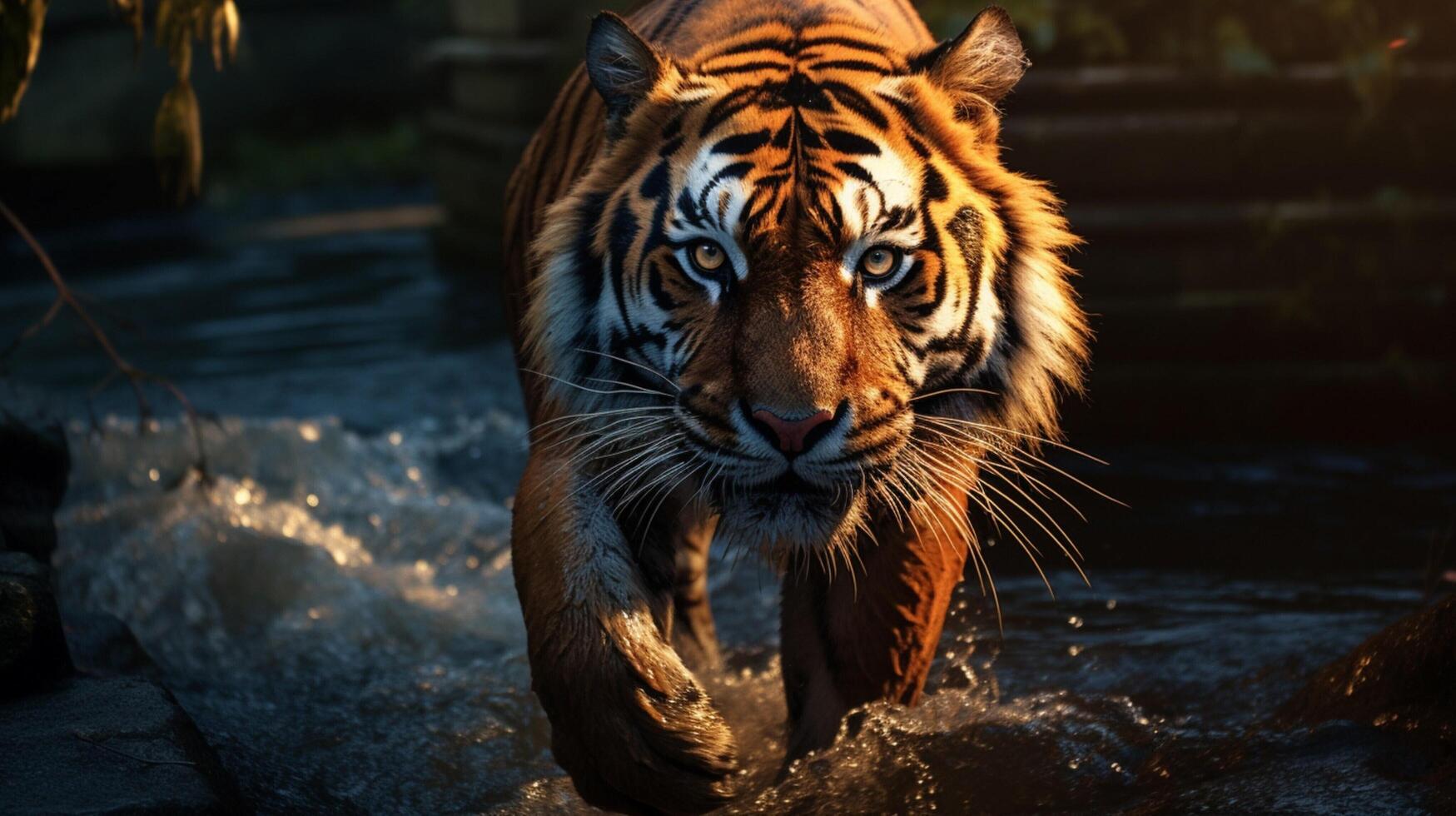 AI generated tiger high quality image photo