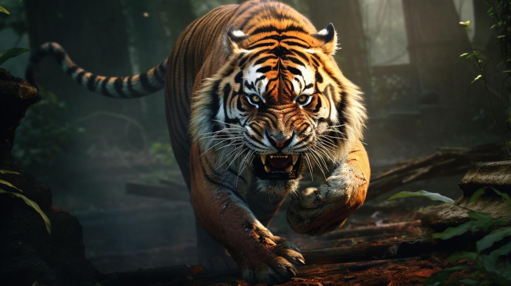 AI generated tiger high quality image photo