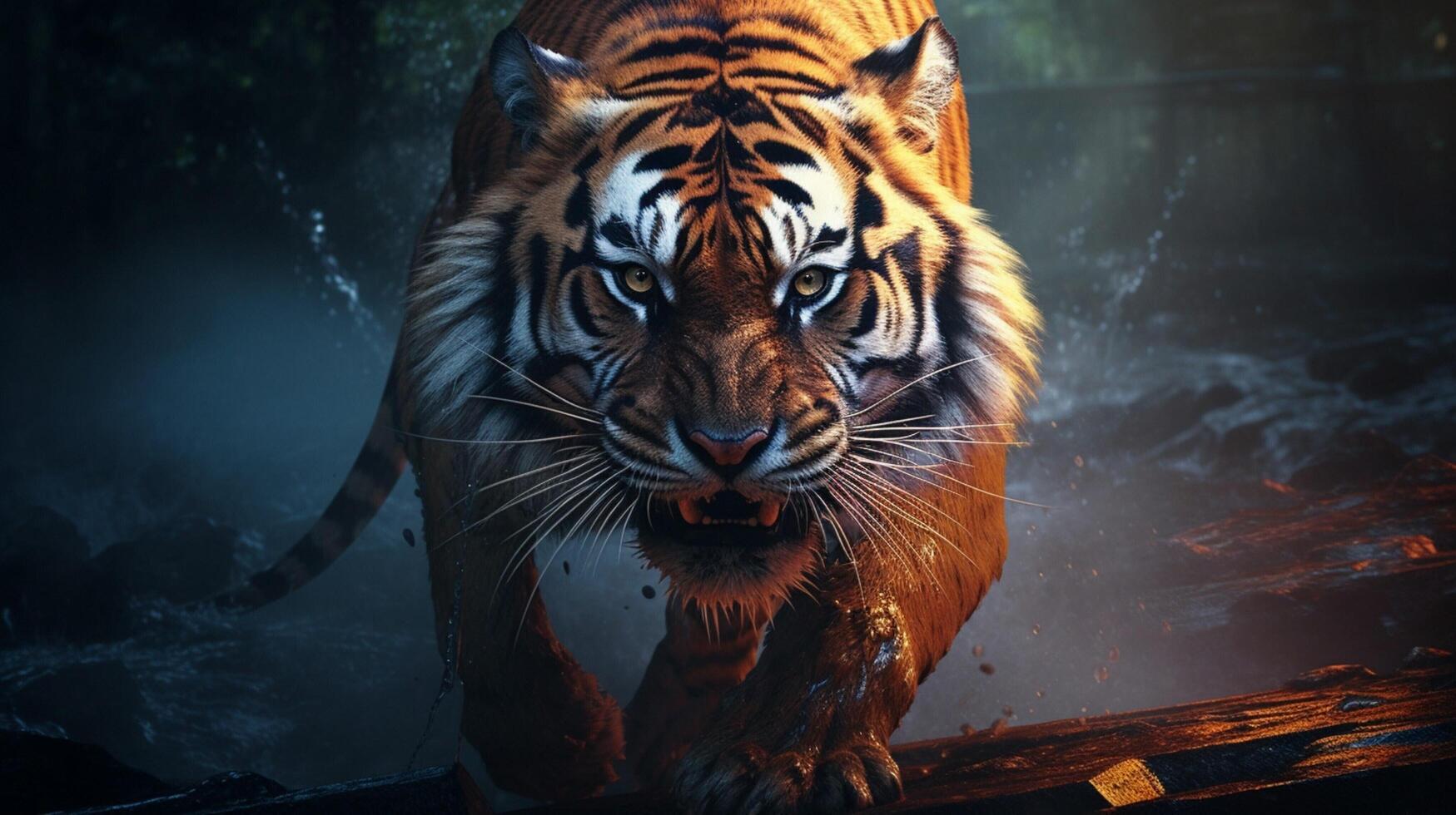 AI generated tiger high quality image photo