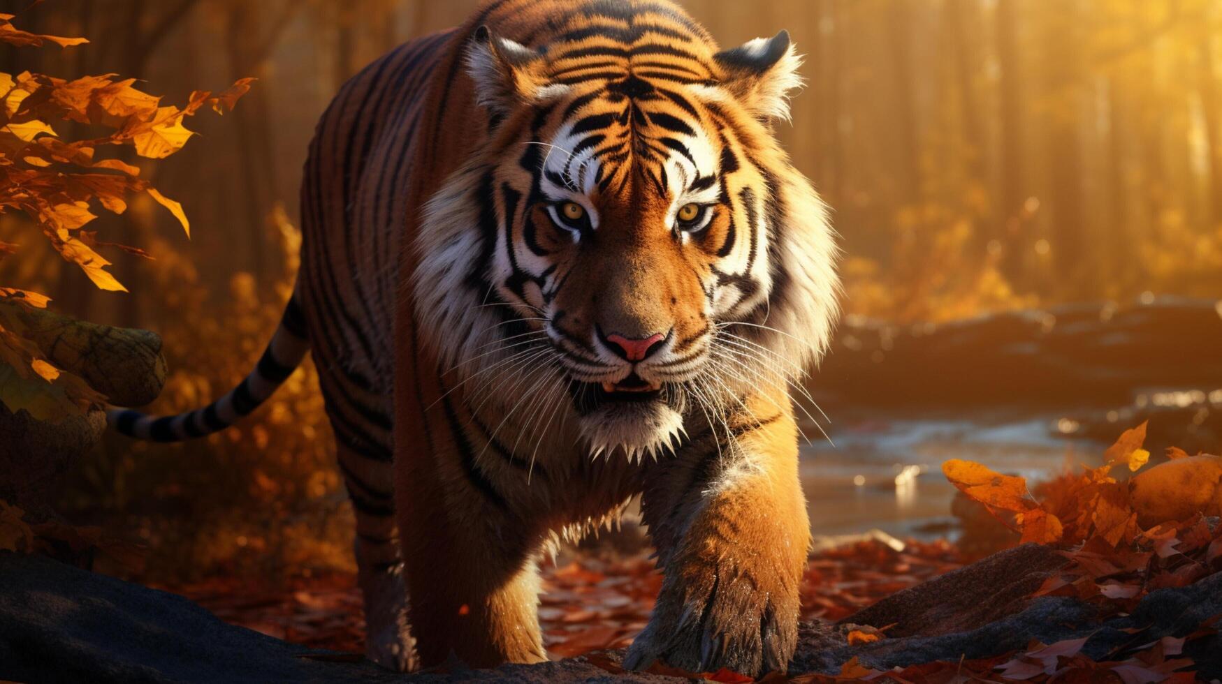 AI generated tiger high quality image photo