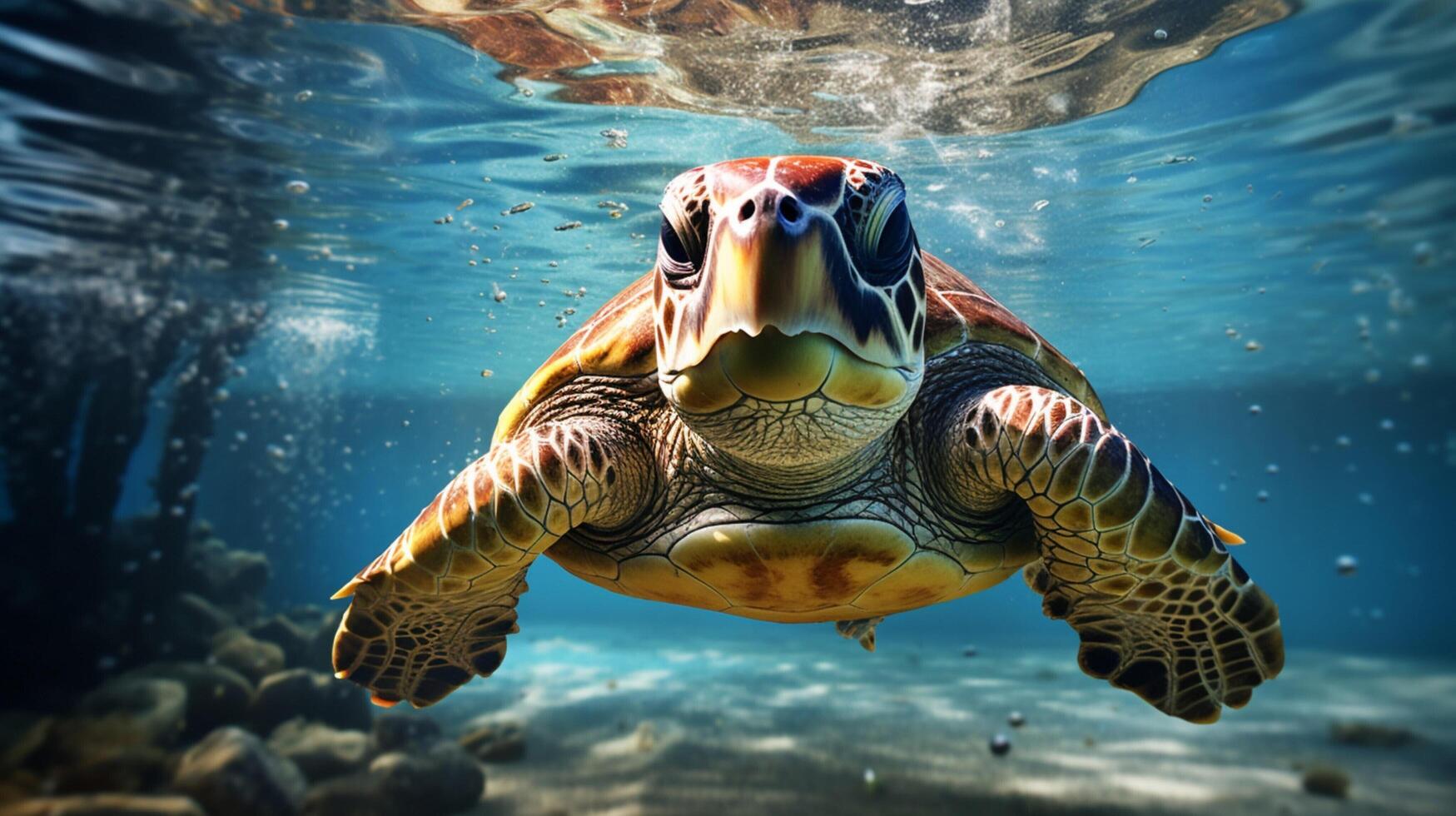 AI generated turtle high quality image photo