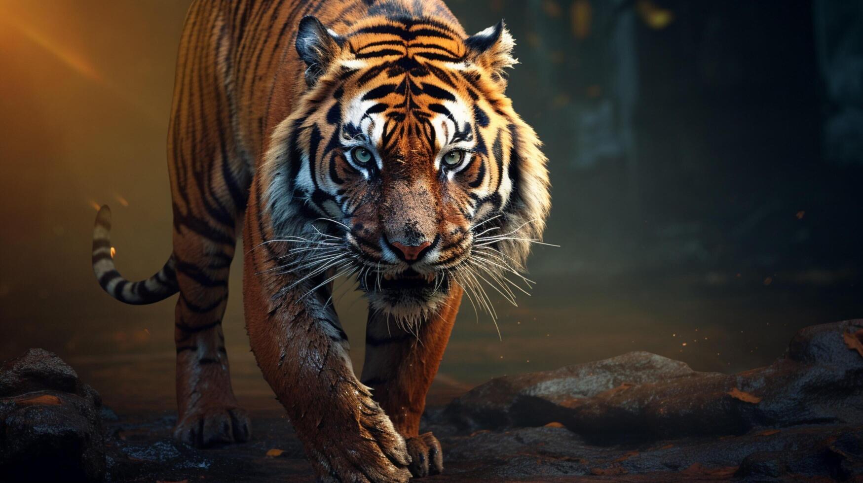 AI generated tiger high quality image photo